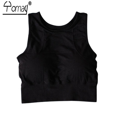 Yomay női keresztpántos hátsó sportmelltartók Camo Fast Dry, rugalmas, ütésálló párnázott edzőmelltartók, fitness jóga sportfelsők