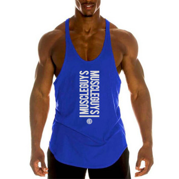 Επώνυμα ρούχα bodybuilding γυμναστήρια stringer tank top ανδρικό γιλέκο γυμναστικής ανδρικό εσώρουχο βαμβακερό φανελάκι αθλητικά