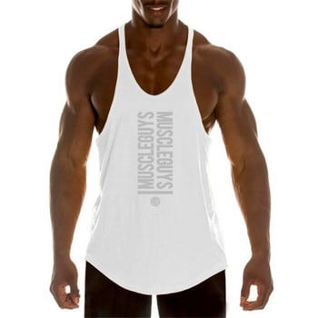 Επώνυμα ρούχα bodybuilding γυμναστήρια stringer tank top ανδρικό γιλέκο γυμναστικής ανδρικό εσώρουχο βαμβακερό φανελάκι αθλητικά