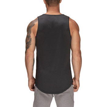 Ανδρικά μπλουζάκια γυμναστικής Bodybuilding Γυμναστήριο διχτυωτό γιλέκο τρεξίματος αμάνικο πουκάμισο προπόνηση Καλοκαιρινή καθημερινή μόδα μονόχρωμα ρούχα
