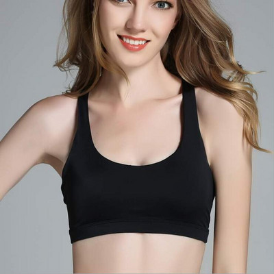 Sieviešu krosa jogas krūšturis, profesionāls triecienizturīgs sporta krūšturis Elpojošs sporta zāles tops Fitness Brassie Apakšveļa Push Up Bez stieples krūšturi