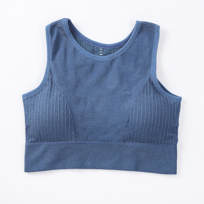 S-XL Légáteresztő női sportmelltartó Push Up Ütésálló mellény felső tornatermi fitnesztank Szexi Racerback futójóga melltartó