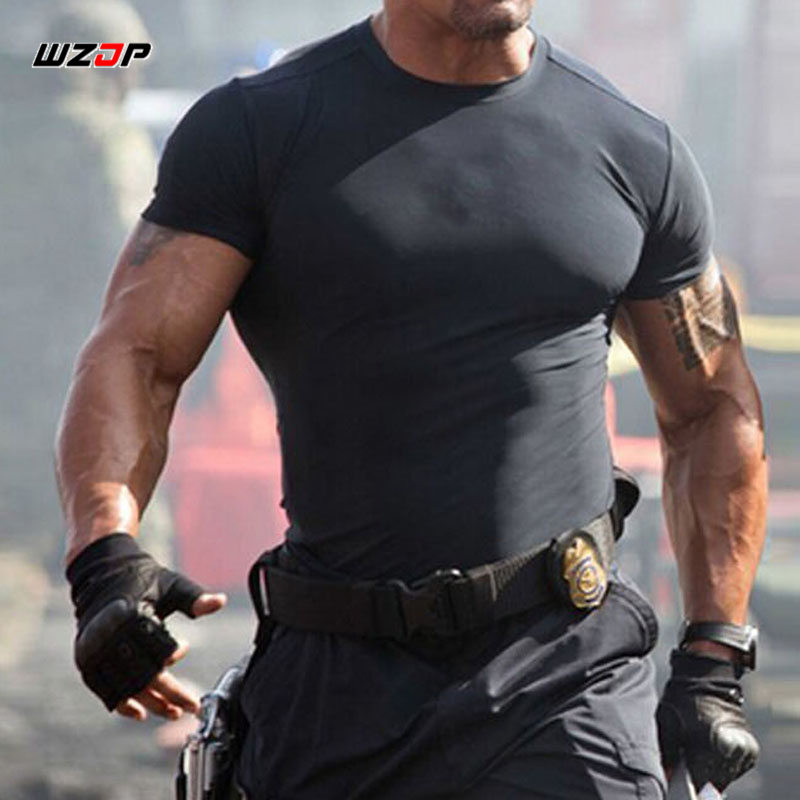 WZJP Suvine rattasõidu T-särk Kiirelt kuivavad riided lühikeste varrukatega hingav välitreening Fitness Sprotswear pehmed T-särgid