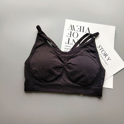 Professzionális Energy Yoga melltartó Seamless Running Back Cross Strappy sportmelltartó párnával Brassiere Woman Fitness Sportruházat