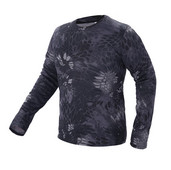 Férfi nyári Quick Dry Bionic Camo hosszú ujjú póló szabadtéri sportokhoz hegymászáshoz kempingezéshez, túrázáshoz, hadsereg taktikai pólójához