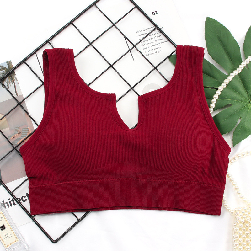 Moteriška sportinė liemenėlė su siūlais besiūliais jogos vamzdeliais Seksuali, didelė U formos graži nugara krūtinę apvyniojanti Push Up fitneso apatiniai drabužiai