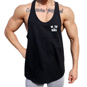 Running Vest Gyms Fitness Training Y-back Tank Top Ανδρικό Bodybuilding Μυϊκά Αμάνικα Μονά Ρούχα γυμναστικής