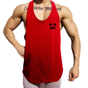 Running Vest Gyms Fitness Training Y-back Tank Top Ανδρικό Bodybuilding Μυϊκά Αμάνικα Μονά Ρούχα γυμναστικής