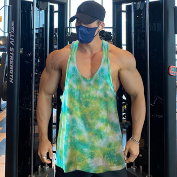 Ανδρικά φανελάκια αμάνικα πουκάμισα Γυμναστήρια Γυμναστήριο Bodybuilding Προπόνηση Singlet Muscle guys Camouflage αθλητικό γιλέκο Ανδρικά καλοκαιρινά ρούχα