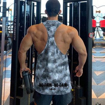 Ανδρικά φανελάκια αμάνικα πουκάμισα Γυμναστήρια Γυμναστήριο Bodybuilding Προπόνηση Singlet Muscle guys Camouflage αθλητικό γιλέκο Ανδρικά καλοκαιρινά ρούχα