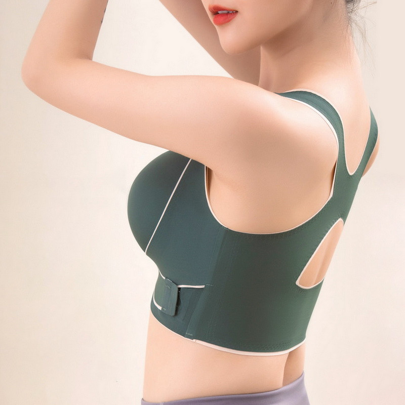 Kehahoiaku korrigeeriv õmblusteta rinnahoidja aluspesu naistele Push Up rinnahoidja põrutuskindel sportlik fitness vest pesu korsett seljarinnahoidja