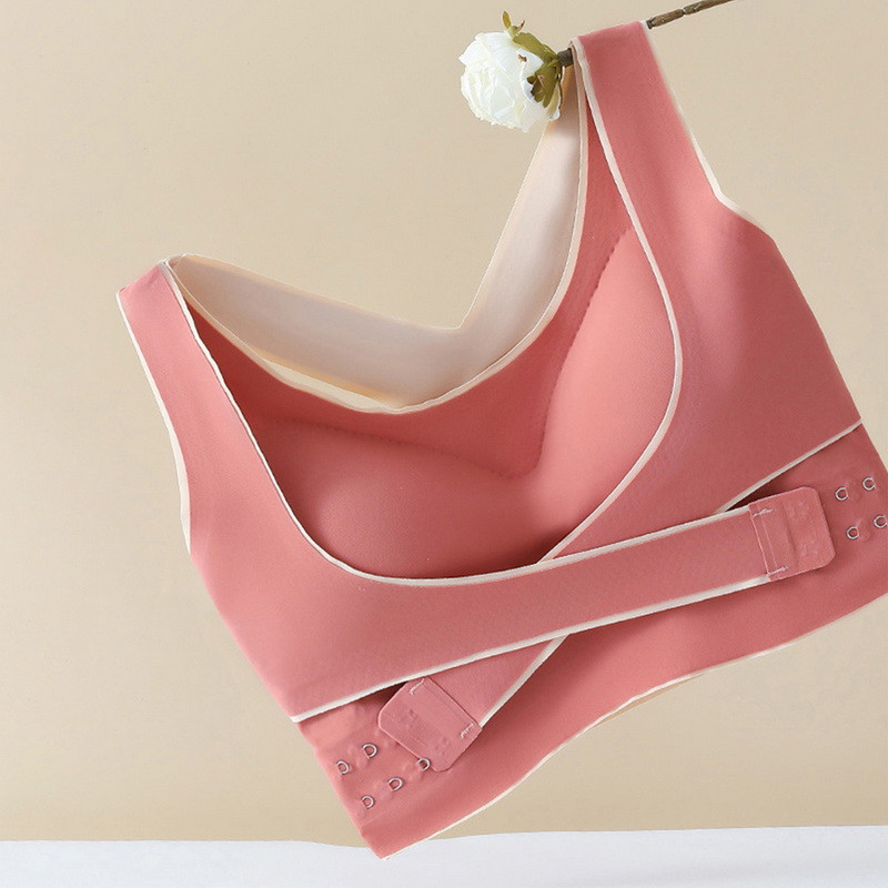 Kehahoiaku korrigeeriv õmblusteta rinnahoidja aluspesu naistele Push Up rinnahoidja põrutuskindel sportlik fitness vest pesu korsett seljarinnahoidja