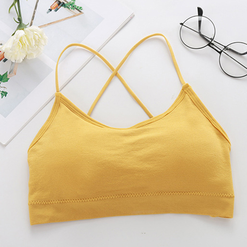 Αθλητικά σουτιέν χωρίς ραφή Γυναικεία τοπ Ασύρματα εσώρουχα Γυναικεία σέξι εσώρουχα αφαιρούμενα μαξιλαράκια Bralette Fitness Top