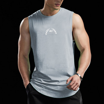 Καλοκαίρι 2023 ΝΕΑ γυμναστήρια ανδρικά μπλουζάκια φανελάκι από διχτυωτό Αθλητικό γιλέκο Αμάνικο πουκάμισο με λαιμόκοψη Φαρδύ ανδρικό φανελάκι για τρέξιμο
