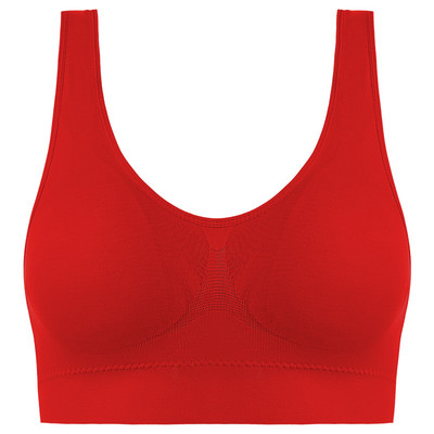 Bymermaids Plus Size Bešavni sportski grudnjak za trčanje Prozračno donje rublje Push up grudnjak Seksi donje rublje bez leđa Fitness joga majice S-4XL