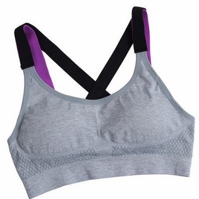 Új Női Sportmelltartó Szexi Gym Fitness Sport Nagy intenzitású kültéri Ütésálló futósport felső, légáteresztő fitness melltartó