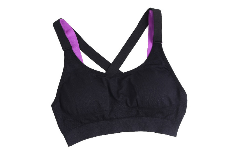 Új Női Sportmelltartó Szexi Gym Fitness Sport Nagy intenzitású kültéri Ütésálló futósport felső, légáteresztő fitness melltartó