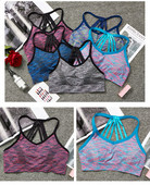 Légáteresztő Push Up sportmelltartók Nagy hatású futópárnázott női Szexi varrat nélküli melltartók Sport melltartó felső jóga fitnesz edzéshez Sport