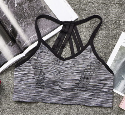 Légáteresztő Push Up sportmelltartók Nagy hatású futópárnázott női Szexi varrat nélküli melltartók Sport melltartó felső jóga fitnesz edzéshez Sport