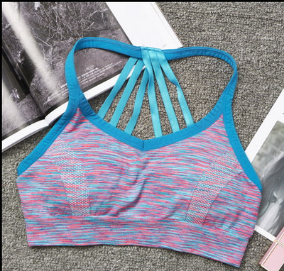 Légáteresztő Push Up sportmelltartók Nagy hatású futópárnázott női Szexi varrat nélküli melltartók Sport melltartó felső jóga fitnesz edzéshez Sport