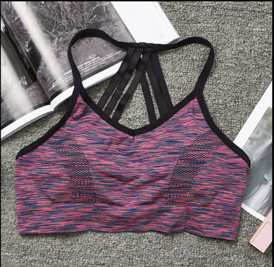 Légáteresztő Push Up sportmelltartók Nagy hatású futópárnázott női Szexi varrat nélküli melltartók Sport melltartó felső jóga fitnesz edzéshez Sport