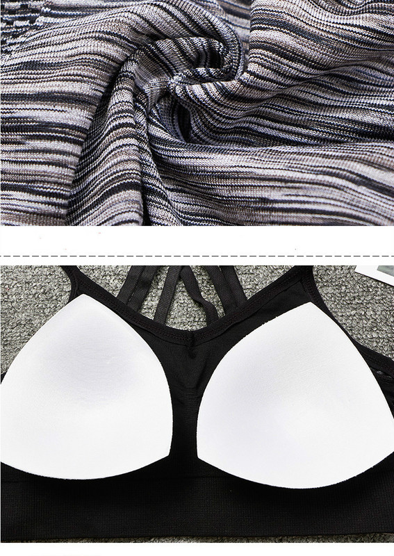 Légáteresztő Push Up sportmelltartók Nagy hatású futópárnázott női Szexi varrat nélküli melltartók Sport melltartó felső jóga fitnesz edzéshez Sport