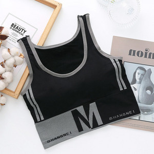 Γράμμα Αθλητικό Σουτιέν Top Push Up Fitness Running Yoga Εσώρουχα Βαμβακερά αθλητικά μπλουζάκια Γυναικεία ρούχα Γυμναστήριο Μασίφ γυναικεία αθλητικά ρούχα