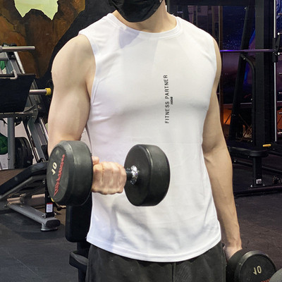 2022 Мрежа за бодибилдинг Потници за бягане Мъжки фитнес тренировка Фитнес риза без ръкави Мъжка бързосъхнеща долна тениска Лятна спортна жилетка