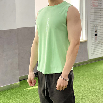 2022 Мрежа за бодибилдинг Потници за бягане Мъжки фитнес тренировка Фитнес риза без ръкави Мъжка бързосъхнеща долна тениска Лятна спортна жилетка