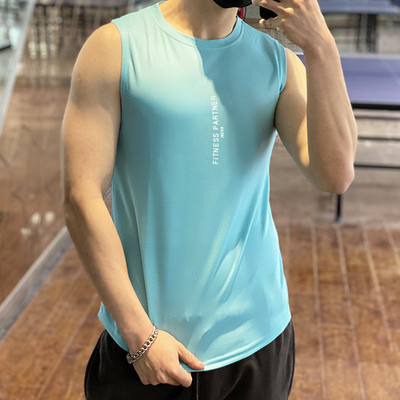 2022 Мрежа за бодибилдинг Потници за бягане Мъжки фитнес тренировка Фитнес риза без ръкави Мъжка бързосъхнеща долна тениска Лятна спортна жилетка