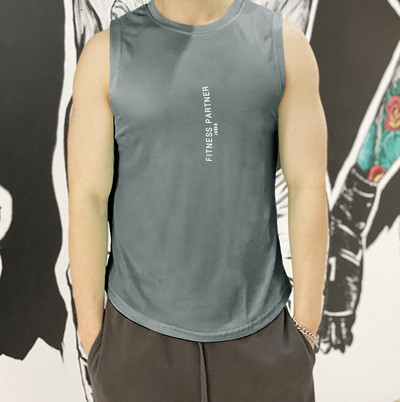 2022 Мрежа за бодибилдинг Потници за бягане Мъжки фитнес тренировка Фитнес риза без ръкави Мъжка бързосъхнеща долна тениска Лятна спортна жилетка