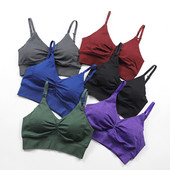 Ženski kabriolet Racerback sportski grudnjaci Effortless Micro Bralette Bešavni grudnjak za jogu Gym Crop Top Push Up sportski grudnjak Top za vježbanje