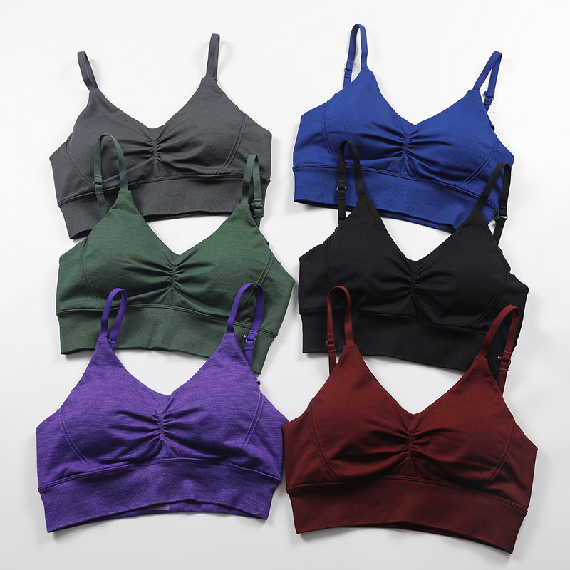 Ženski kabriolet Racerback sportski grudnjaci Effortless Micro Bralette Bešavni grudnjak za jogu Gym Crop Top Push Up sportski grudnjak Top za vježbanje