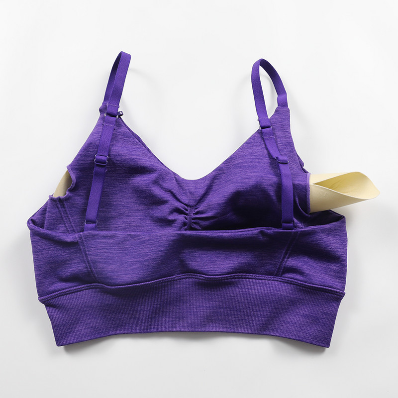Ženski kabriolet Racerback sportski grudnjaci Effortless Micro Bralette Bešavni grudnjak za jogu Gym Crop Top Push Up sportski grudnjak Top za vježbanje