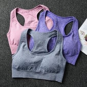 Vital Seamless Sportmelltartó Közepes tartású Running Racerback Jóga Melltartó Mellény típusú Melltartó Sport Női Fitness Melltartó Felső Aktív viselet