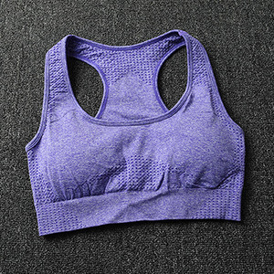 Vital Seamless Sportmelltartó Közepes tartású Running Racerback Jóga Melltartó Mellény típusú Melltartó Sport Női Fitness Melltartó Felső Aktív viselet