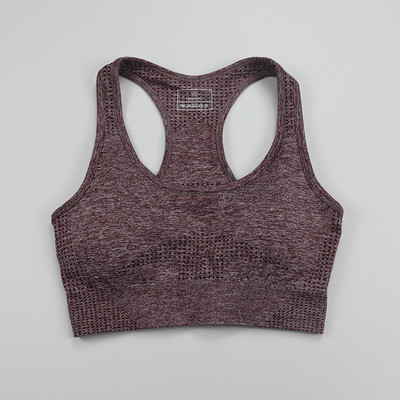 Vital Seamless Sportmelltartó Közepes tartású Running Racerback Jóga Melltartó Mellény típusú Melltartó Sport Női Fitness Melltartó Felső Aktív viselet