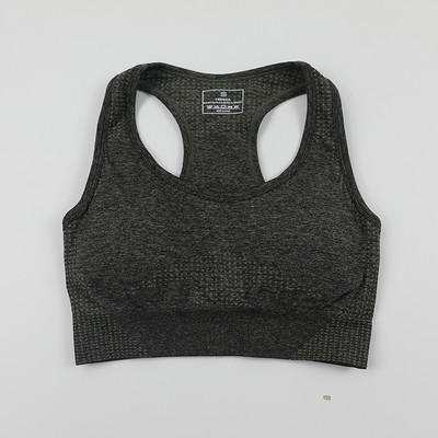 Vital Seamless Sportmelltartó Közepes tartású Running Racerback Jóga Melltartó Mellény típusú Melltartó Sport Női Fitness Melltartó Felső Aktív viselet