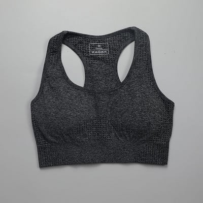 Vital Seamless Sportmelltartó Közepes tartású Running Racerback Jóga Melltartó Mellény típusú Melltartó Sport Női Fitness Melltartó Felső Aktív viselet