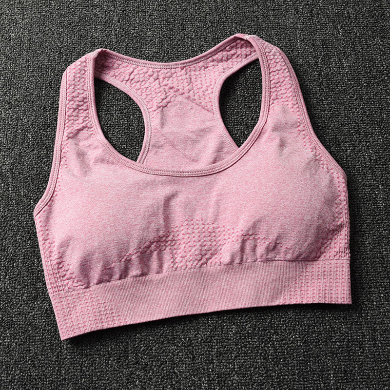 Vital Seamless Sportmelltartó Közepes tartású Running Racerback Jóga Melltartó Mellény típusú Melltartó Sport Női Fitness Melltartó Felső Aktív viselet