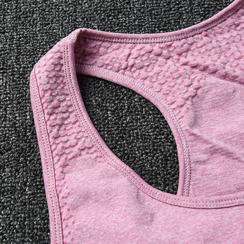 Vital Seamless Sportmelltartó Közepes tartású Running Racerback Jóga Melltartó Mellény típusú Melltartó Sport Női Fitness Melltartó Felső Aktív viselet