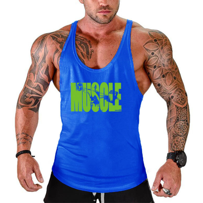 2022 új férfi pamut felsők ing tornaterem fitnesz mellény ujjatlan férfi alkalmi testépítés sport férfi edzés ruházat ruházat