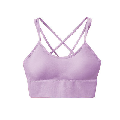 Bymermaids️ Nagy méretű sportmelltartó nőknek Gym Fitness Yoga Top Cross Backless Bralette Super Push Up Melltartók Légáteresztő felsők