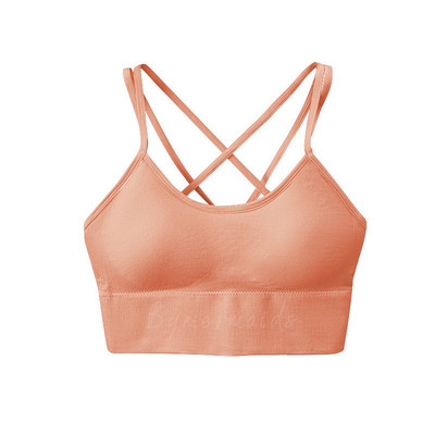 Bymermaids️ Nagy méretű sportmelltartó nőknek Gym Fitness Yoga Top Cross Backless Bralette Super Push Up Melltartók Légáteresztő felsők