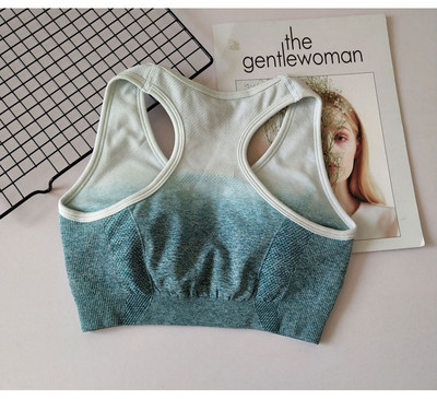 LANTECH jóga melltartó sportruházat Push Up futó sportmelltartó felső párnázott edzés edzés Aktív kocogó Női Fitness Gym Melltartó Ombre