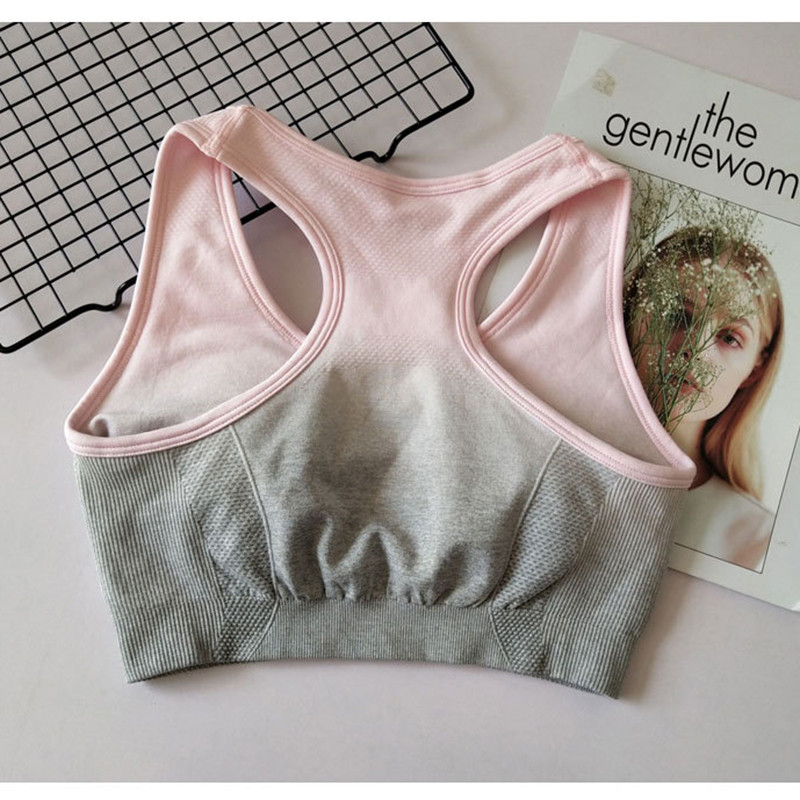 LANTECH jóga melltartó sportruházat Push Up futó sportmelltartó felső párnázott edzés edzés Aktív kocogó Női Fitness Gym Melltartó Ombre