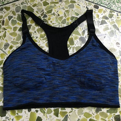 Ženski fitness joga sportski grudnjak za trčanje u teretani Podesive naramenice Podstavljeni gornji dio Bešavni gornji sportski prsluk SML XL