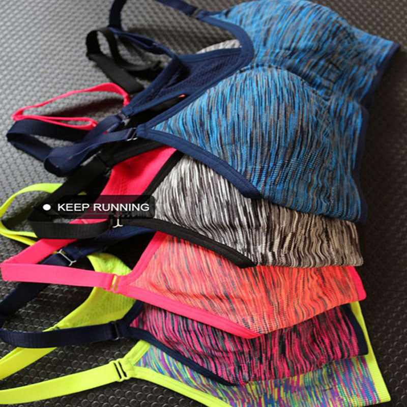 Ženski fitness joga sportski grudnjak za trčanje u teretani Podesive naramenice Podstavljeni gornji dio Bešavni gornji sportski prsluk SML XL