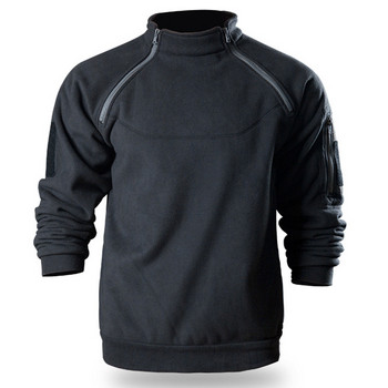 Мъжко тактическо външно поларено яке US SWAT Ловни дрехи Топъл пуловер с цип Мъжко ветроустойчиво палто Термо пуловер за туризъм