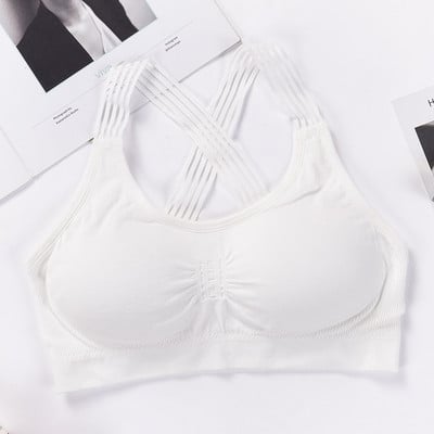 Új jóga sportmelltartó nőknek Ütésálló Cross Sexy Back Sportmelltartók Légáteresztő Athletic Fitness Futó tornatermi mellény Top Push Up